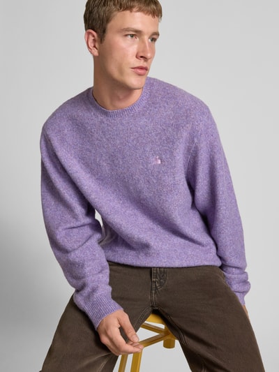 Carhartt Work In Progress Gebreide pullover met ribboorden Lila - 3