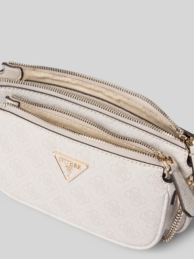 Guess Handtasche mit Label-Applikation Modell 'NOELLE' Ecru 5