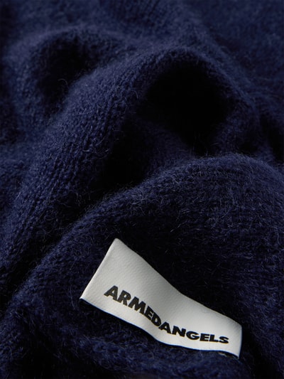 Armedangels Schal aus reiner Wolle Modell 'BRYANAA' Dunkelblau 2