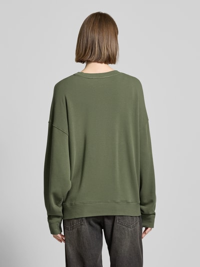 Bash Oversized sweatshirt met labelprint Groen - 5