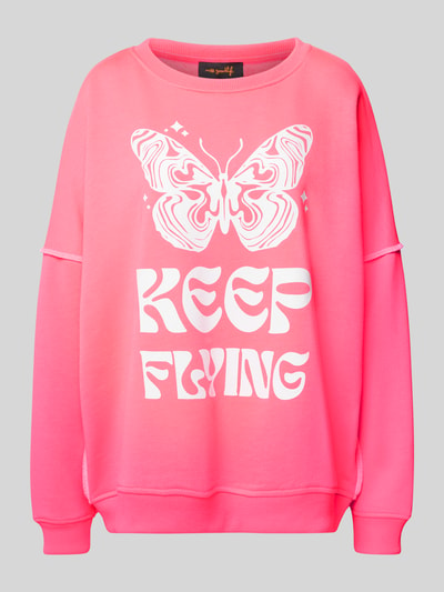 miss goodlife Oversized Sweatshirt mit Motiv- und Statement-Print Pink 1