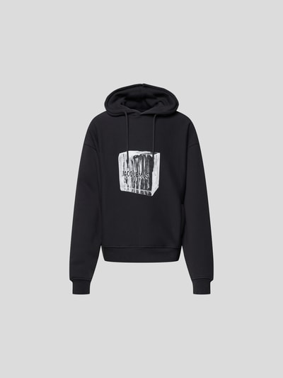 Jacquemus Hoodie mit Label-Print Dunkelblau 2