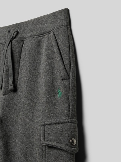 Polo Ralph Lauren Kids Regular fit sweatbroek met cargozakken Middengrijs - 2