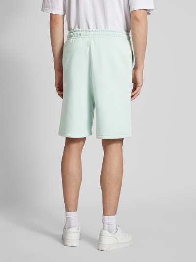 Tom Tailor Denim Relaxed Fit Sweatshorts mit Label-Print Hellgruen 5