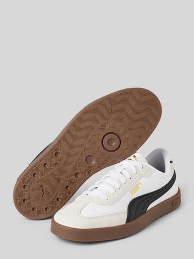 Puma Leren sneakers met contrastgarnering, model 'Puma Club II Era' Wit - 4