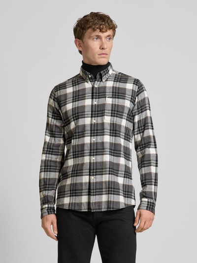 Barbour Tailored Fit Freizeithemd mit Button-Down-Kragen Modell 'Fallbay' Hellgrau 4