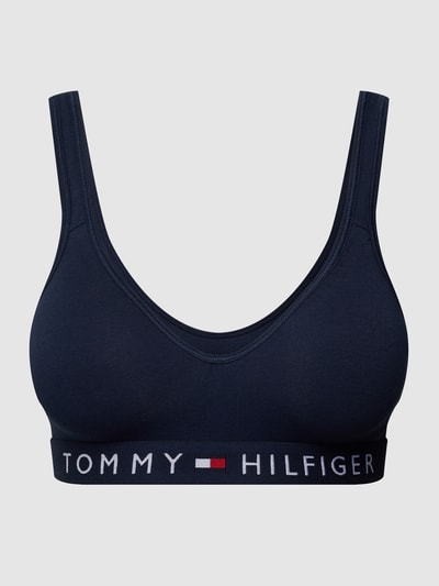 TOMMY HILFIGER Bustier met logo in band  Marineblauw - 2