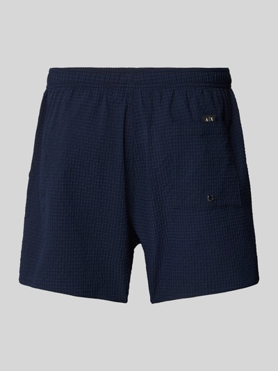 ARMANI EXCHANGE Regular Fit Shorts mit elastischem Bund Marine 3