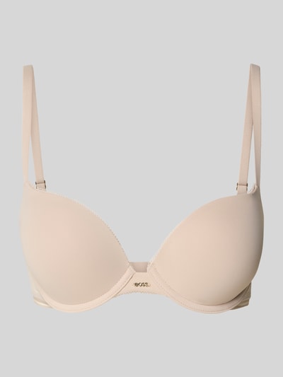 BOSS Biustonosz push up z obszyciem koronką model ‘PURE’ Beżowy 1