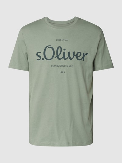 s.Oliver RED LABEL T-Shirt mit Label-Print Schilf 2