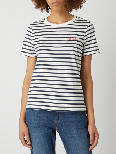 Jake*s Casual T-Shirt aus Organic Cotton  Marine 4