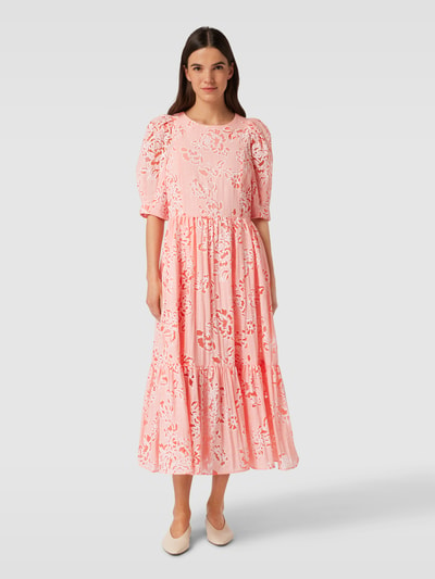 Ted Baker Blusenkleid mit Allover-Muster Koralle 4