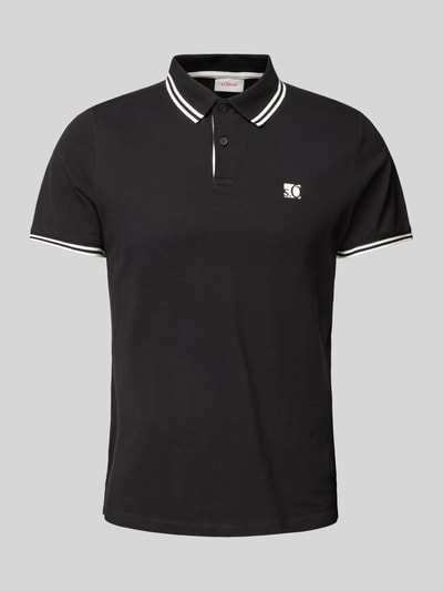 s.Oliver RED LABEL Poloshirt mit Label-Print Black 2