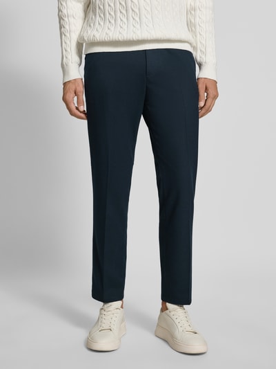 Drykorn Spodnie materiałowe z zakładkami Granatowy 4