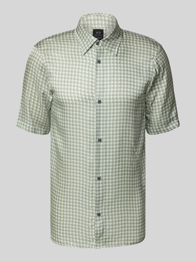 ARMANI EXCHANGE Freizeithemd mit Knopfleiste Modell 'CAMICIA' Mint 2