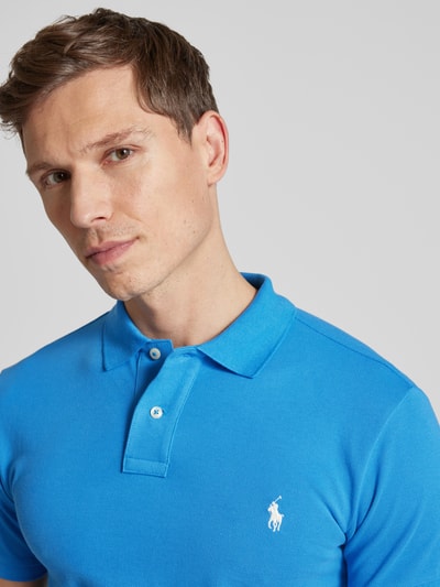 Polo Ralph Lauren Poloshirt mit Label-Stitching Royal 3