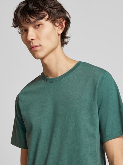 Jack & Jones T-Shirt mit geripptem Rundhalsausschnitt Petrol Melange 3