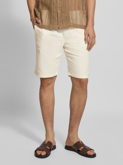 JAKE*S STUDIO MEN Bermudas mit elastischem Bund  Offwhite 4