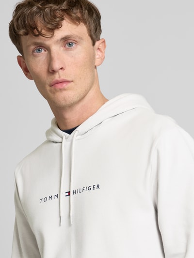 Tommy Hilfiger Hoodie mit Label-Print Hellgrau 3