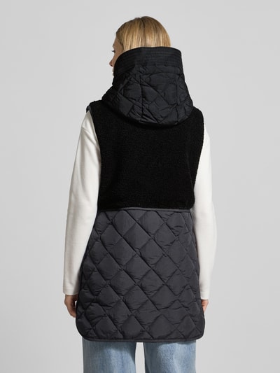 Fuchs Schmitt Fleecegilet met doorgestikte naden en steekzakken Zwart - 5