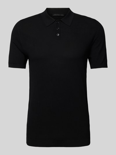 DRYKORN Slim Fit Poloshirt mit Strukturmuster Modell 'Triton' Black 2