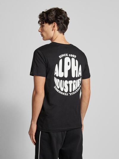 Alpha Industries T-Shirt mit Label-Print Black 5