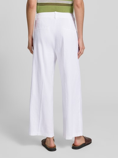 CAMBIO Chino aus Leinen-Mix mit Bügelfalte Modell 'CALIFORNIA' Weiss 5