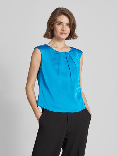 Christian Berg Woman Selection Blouse in blauw met plooien Blauw - 4