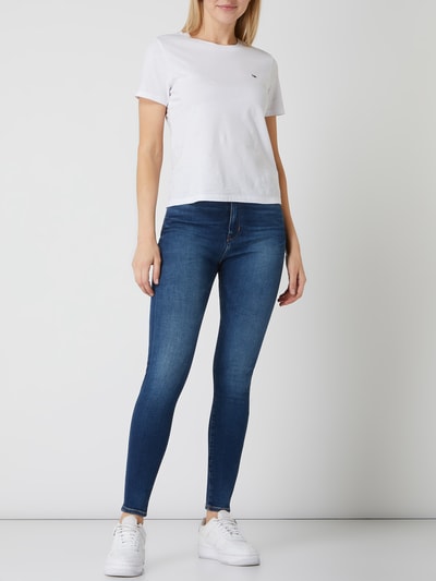 Tommy Jeans Super skinny fit high rise jeans met stretch, model 'Sylvia' Jeansblauw - 1