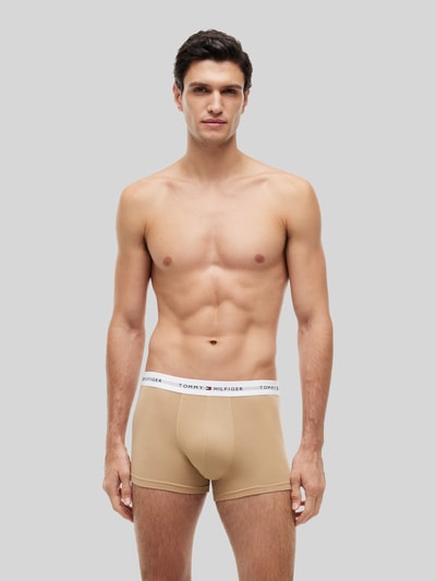 Tommy Hilfiger obcisłe bokserki o kroju regular fit z mieszanki bawełny w zestawie 3 szt. Granatowy 4