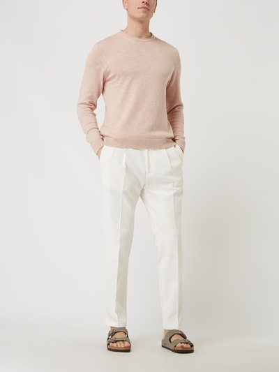 Baldessarini Pullover met linnen, model 'Kevin'  Roze gemêleerd - 1