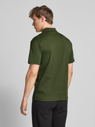 HUGO Regular Fit Poloshirt mit Label-Badge Modell 'Deabono' Dunkelgruen 5