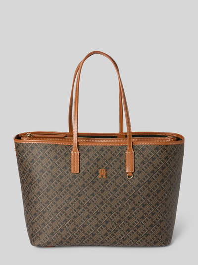 Tommy Hilfiger Shopper mit Logo-Detail Modell 'MONOPLAY LEATHER' Black 2