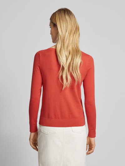 Tommy Hilfiger Gebreide pullover met boothals Roestrood - 5