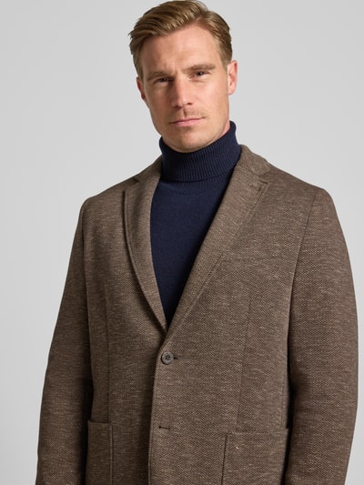 camel active Regular fit 2-knoops colbert met reverskraag Beige - 3