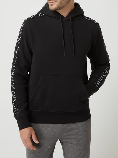 Calvin Klein Jeans Hoodie mit Logo-Streifen  Black 4