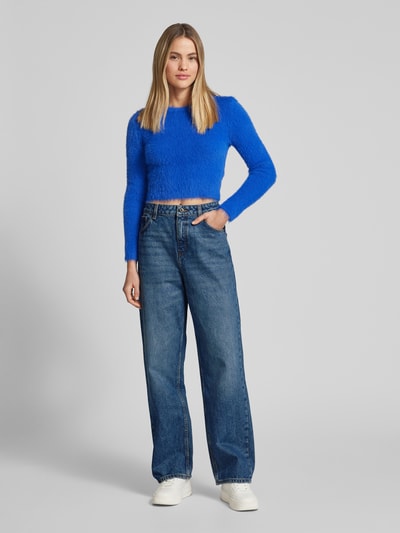 Hugo Blue Wide leg jeans in 5-pocketmodel, model 'Leni' Jeansblauw - 1