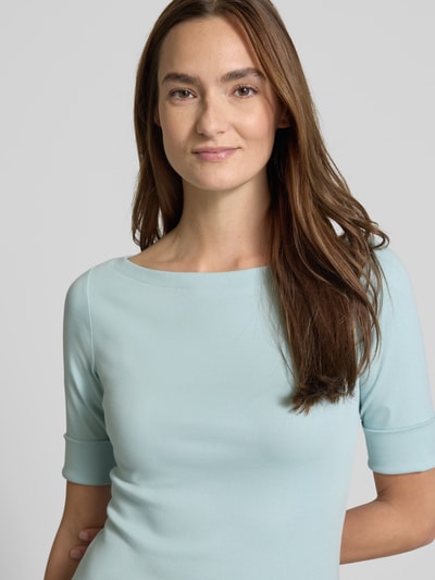 Lauren Ralph Lauren T-shirtjurk met boothals, model 'MUNZIE' Bleu - 3