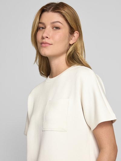 MSCH Copenhagen T-shirt met borstzak, model 'Harissa Ima' Offwhite - 3