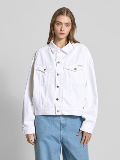 Calvin Klein Jeans Jeansjack met labelpatch Wit - 4