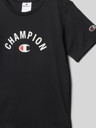 CHAMPION T-shirt met labelprint Zwart - 2