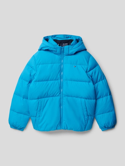 Tommy Hilfiger Teens Steppjacke mit Label-Stitching Modell 'ESSENTIAL' Aqua 1