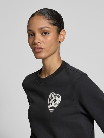 Scotch & Soda Sweatshirt mit Motiv- und Label-Print Black 3
