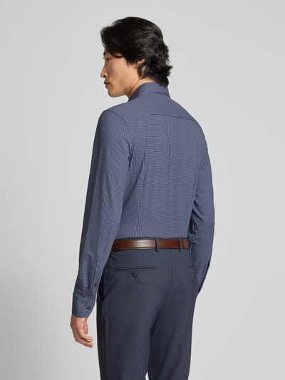 OLYMP Level Five Slim fit zakelijk overhemd met kentkraag, model 'New York' Marineblauw - 5