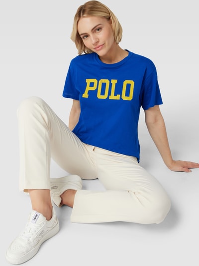 Polo Ralph Lauren T-Shirt mit Label-Print Blau 3