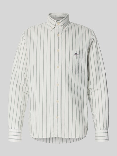 Gant Regular Fit Freizeithemd mit Motiv-Stitching Oliv 2