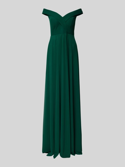 TROYDEN COLLECTION Abendkleid im Stufen-Look Smaragd 1