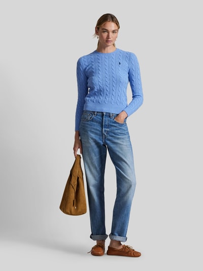 Polo Ralph Lauren Regular Fit Pullover aus Woll-Kaschmir-Mix 'JULIANNA' Bleu 1