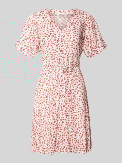 Only Sukienka mini o kroju regular fit z czystej wiskozy model ‘EVIDA’ Czerwony 2