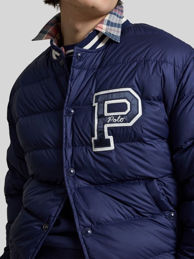 Polo Ralph Lauren regular fit bomberjack met logodetail Marineblauw - 3